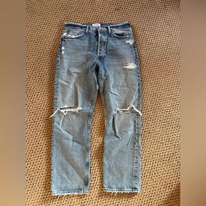 AGOLDE 90s Pinch Waist Distressed Jeans Sz 29